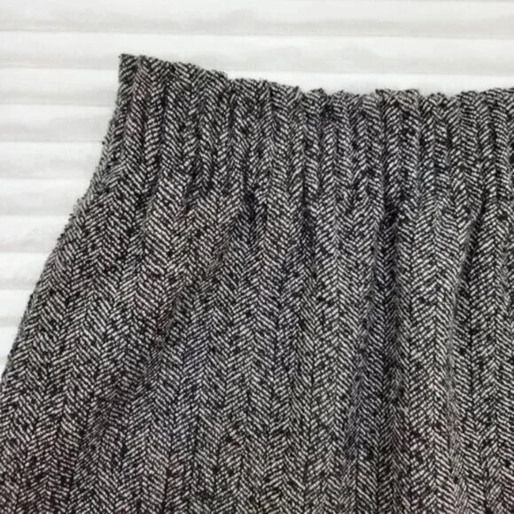 J.Crew Factory Tweed Herringbone Wool Blend Academia Sidewalk Skirt Size 00 - Picture 4 of 12